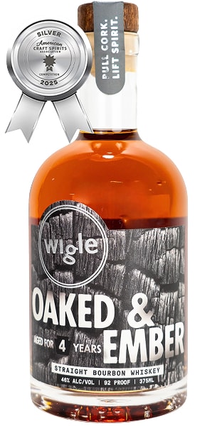 Wigle Oaked & Ember Straight Bourbon Whiskey - Front